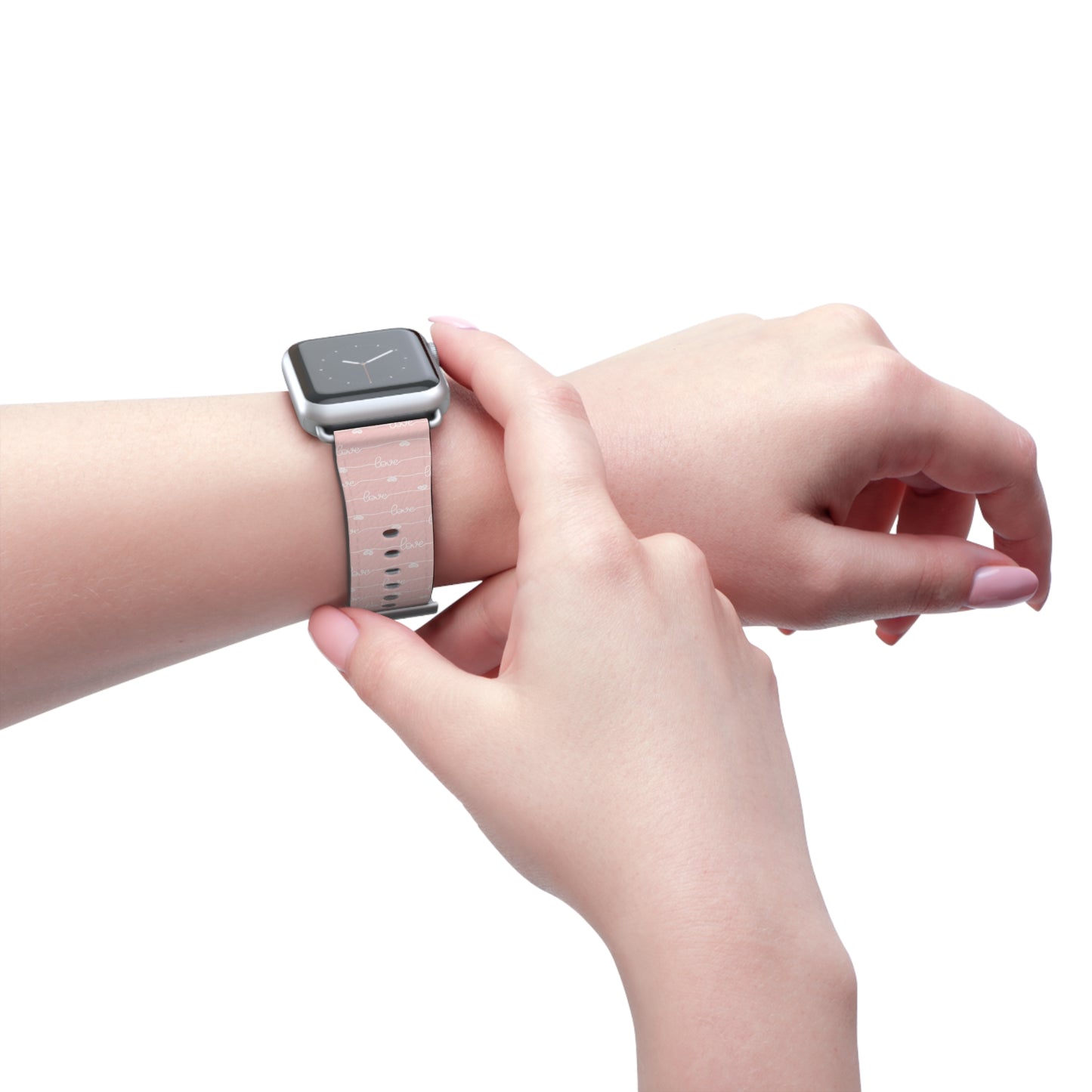 🩷Pastel "Love" Pink Watch Band ✨