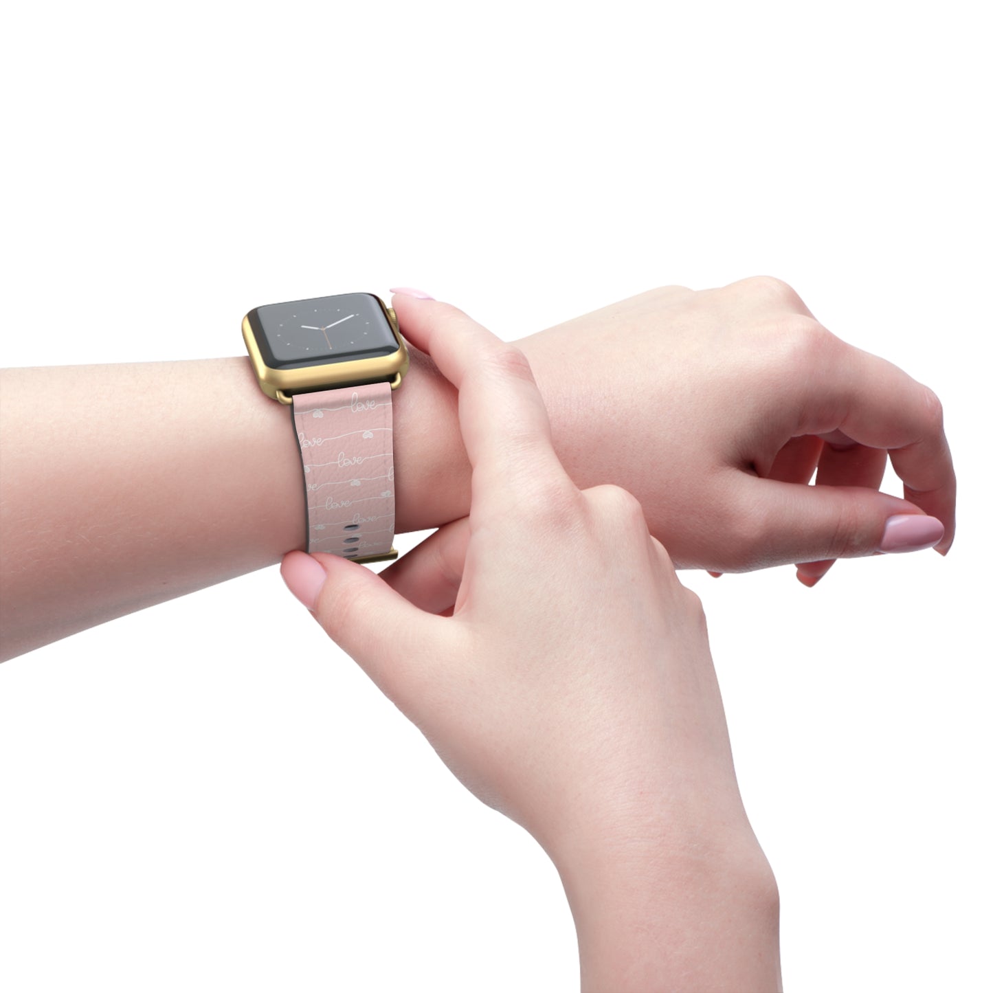 🩷Pastel "Love" Pink Watch Band ✨