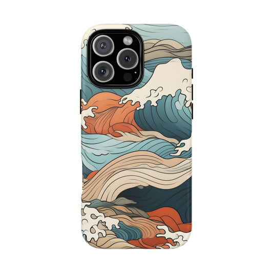 🌊 Japanese Waves 1 Tough Phone Case