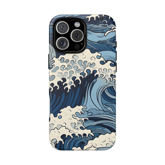 🌊 Japanese Waves 3 Tough Phone Case