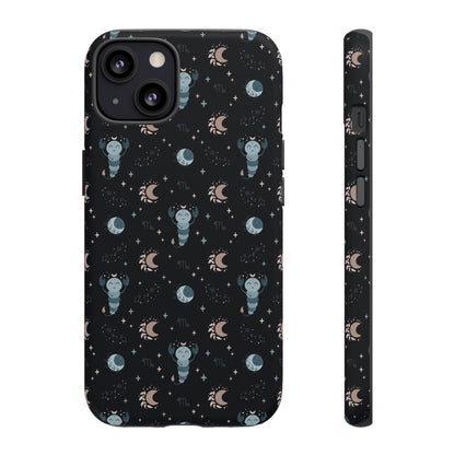 Black " Zodiac Scorpio " Tough Phone Cases
