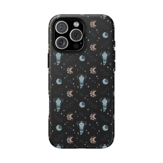 Black " Zodiac Scorpio " Tough Phone Cases