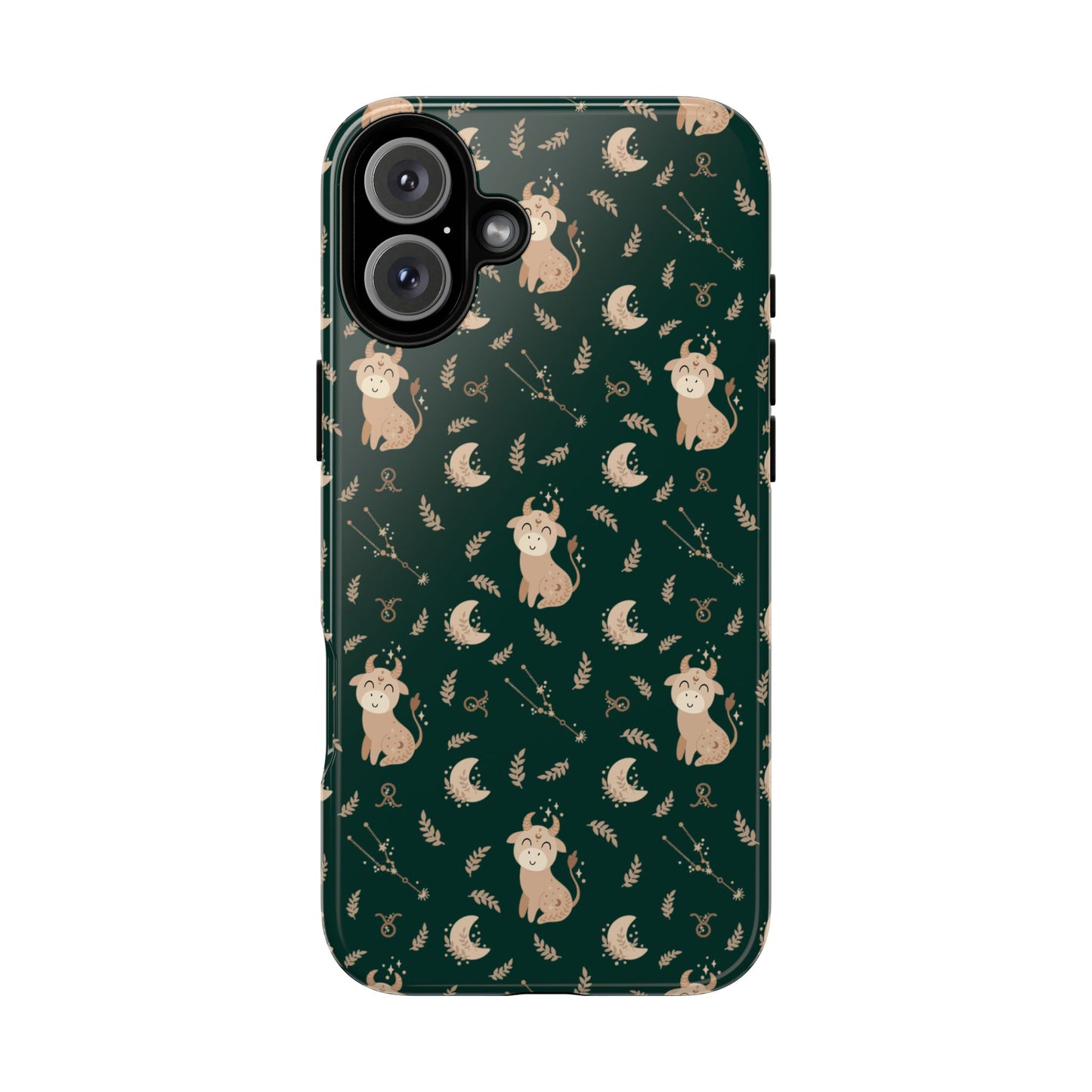 Peacock Green " Zodiac Taurus " Tough Phone Cases