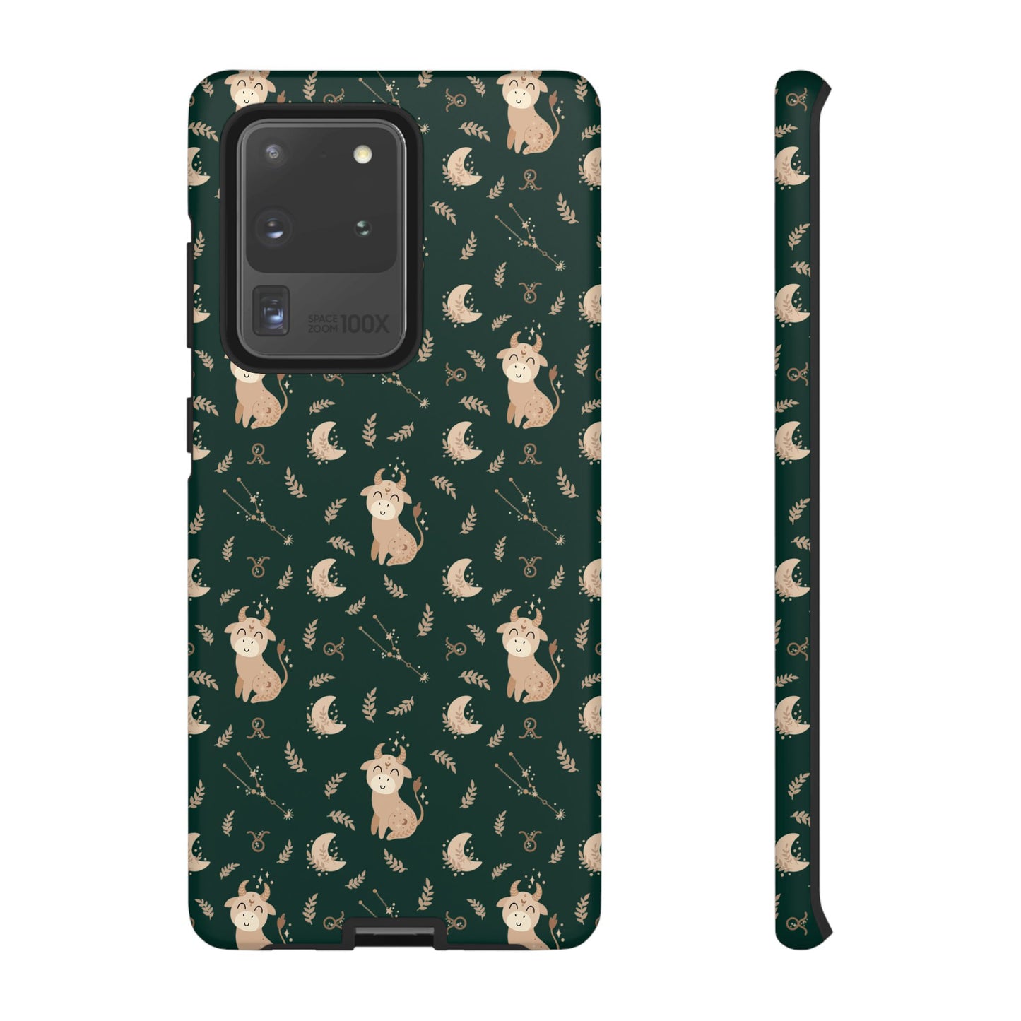 Peacock Green " Zodiac Taurus " Tough Phone Cases