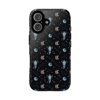 Black " Zodiac Scorpio " Tough Phone Cases