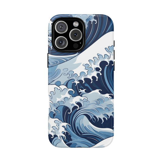 🌊 Japanese Waves 4 Tough Phone Case