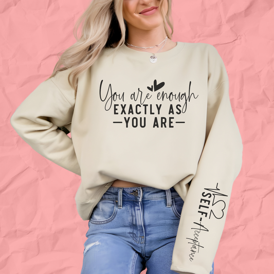 ✨ "You Are Enough" Crewneck Sweatshirt ✨