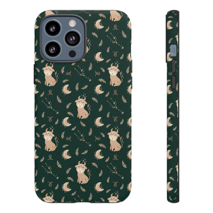 Peacock Green " Zodiac Taurus " Tough Phone Cases
