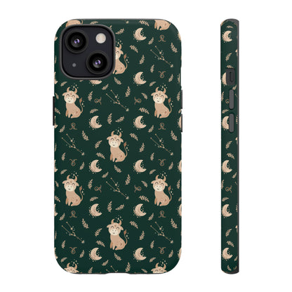 Peacock Green " Zodiac Taurus " Tough Phone Cases