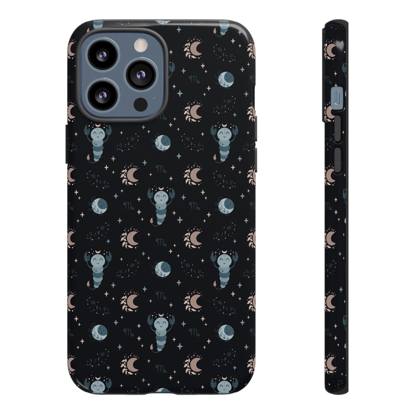 Black " Zodiac Scorpio " Tough Phone Cases
