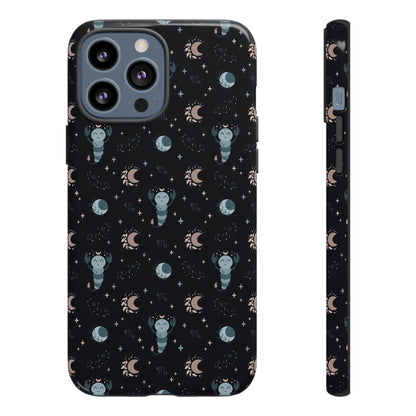 Black " Zodiac Scorpio " Tough Phone Cases