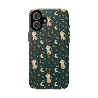Peacock Green " Zodiac Taurus " Tough Phone Cases