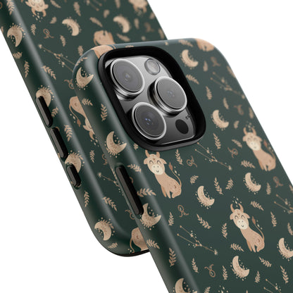 Peacock Green " Zodiac Taurus " Tough Phone Cases