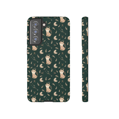 Peacock Green " Zodiac Taurus " Tough Phone Cases