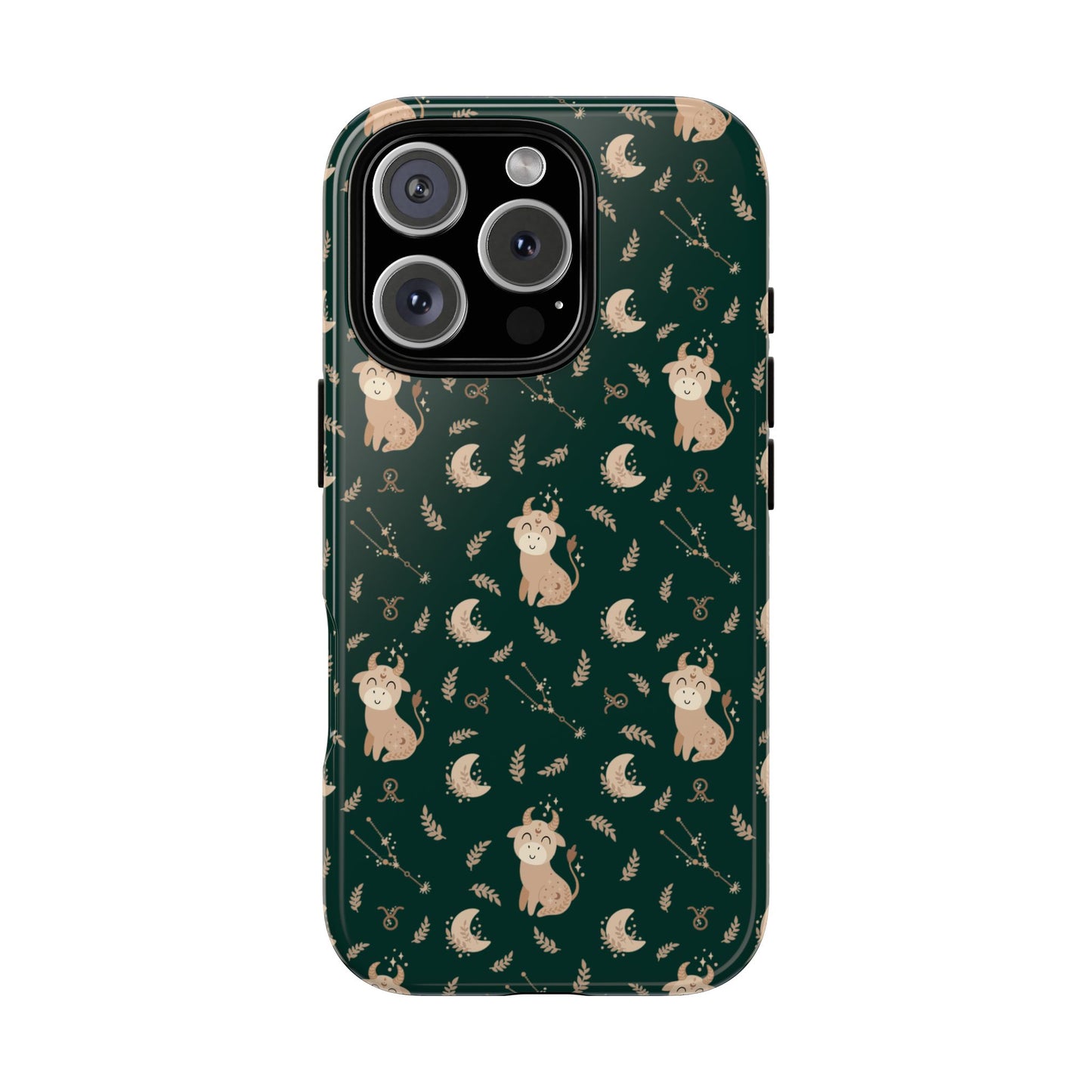 Peacock Green " Zodiac Taurus " Tough Phone Cases