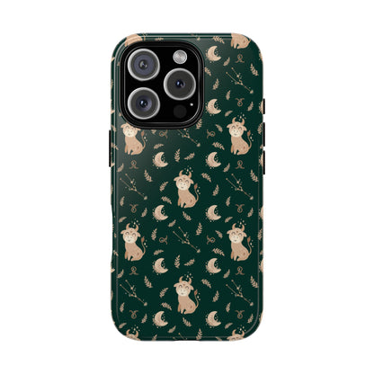 Peacock Green " Zodiac Taurus " Tough Phone Cases