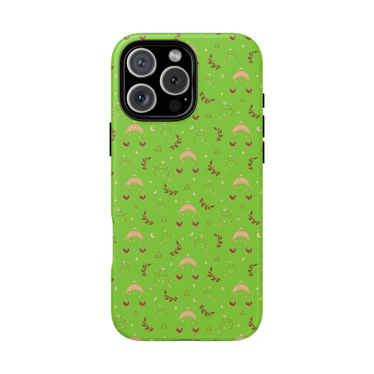 Lime Green " Zodiac Libra " Tough Phone Cases