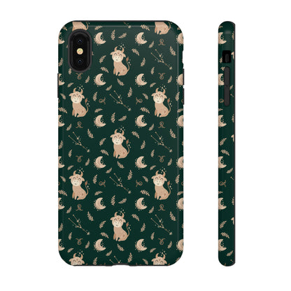 Peacock Green " Zodiac Taurus " Tough Phone Cases