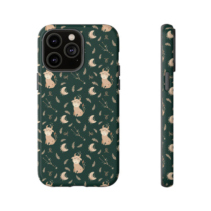 Peacock Green " Zodiac Taurus " Tough Phone Cases