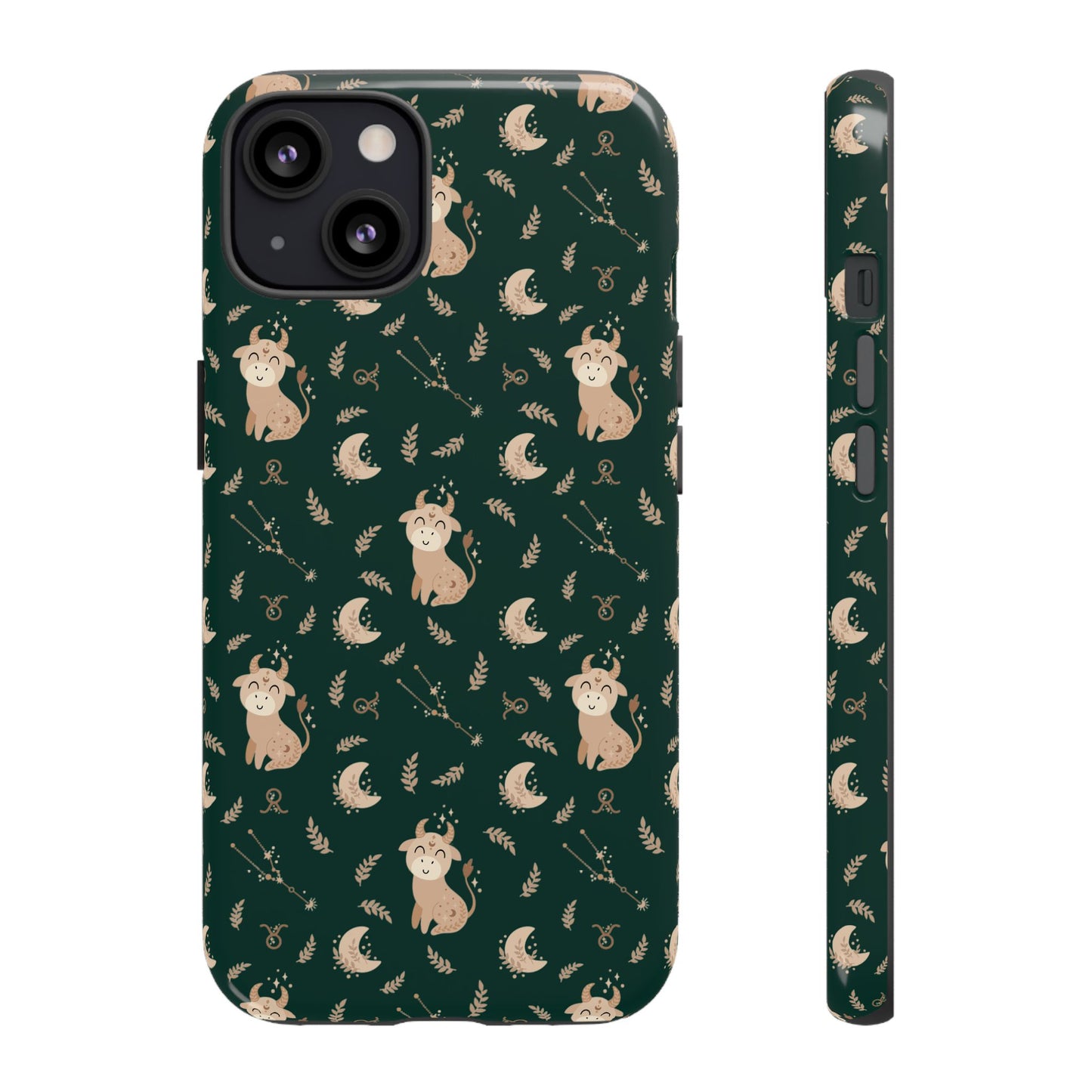 Peacock Green " Zodiac Taurus " Tough Phone Cases