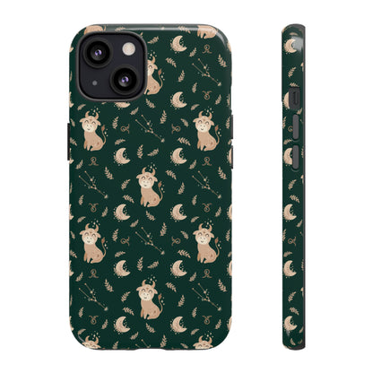 Peacock Green " Zodiac Taurus " Tough Phone Cases