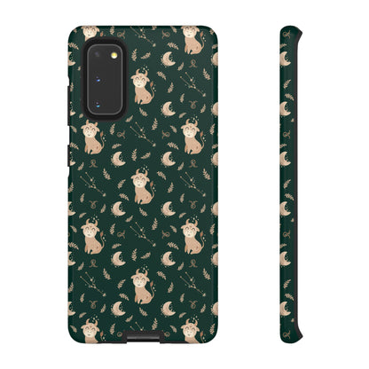 Peacock Green " Zodiac Taurus " Tough Phone Cases
