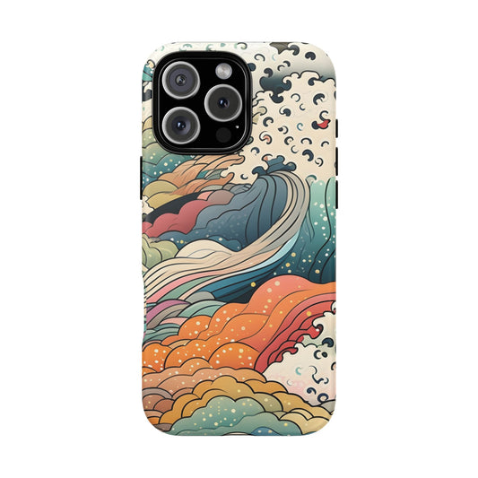 🌊 Japanese Waves 5 Tough Phone Case