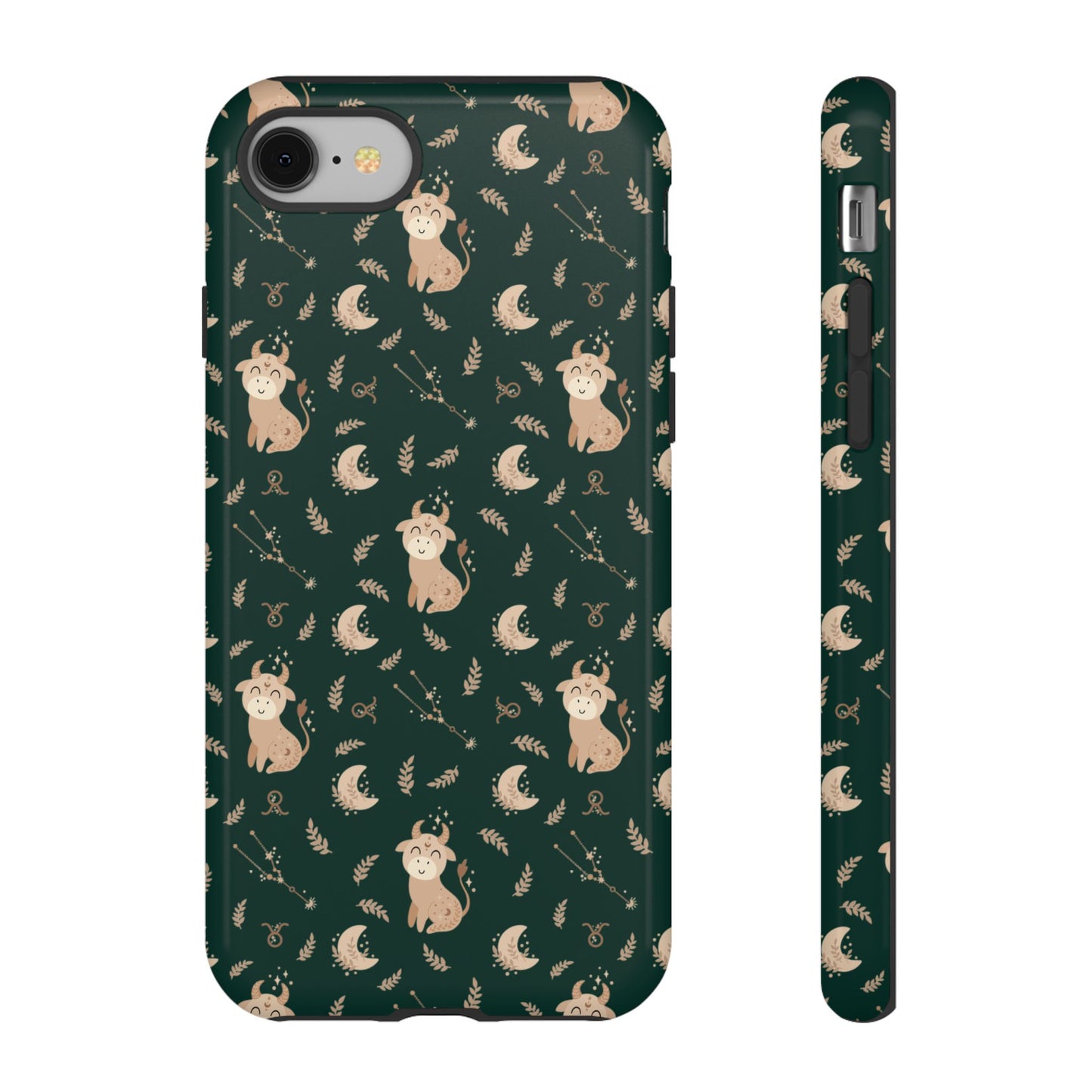 Peacock Green " Zodiac Taurus " Tough Phone Cases