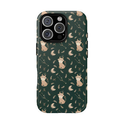 Peacock Green " Zodiac Taurus " Tough Phone Cases