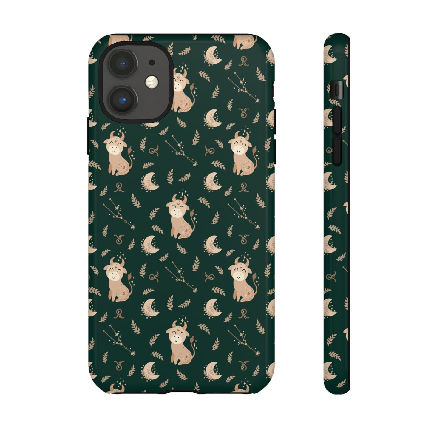 Peacock Green " Zodiac Taurus " Tough Phone Cases