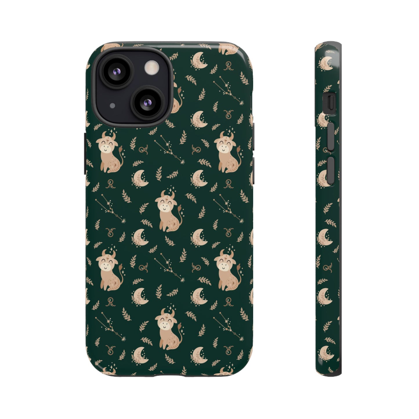 Peacock Green " Zodiac Taurus " Tough Phone Cases