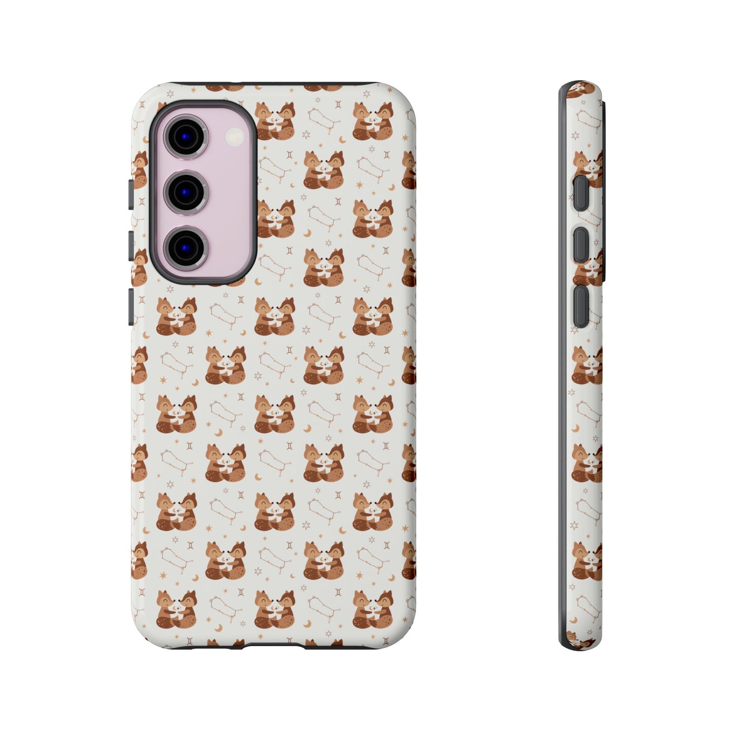 Powder White " Zodiac Gemini " Tough Phone Cases