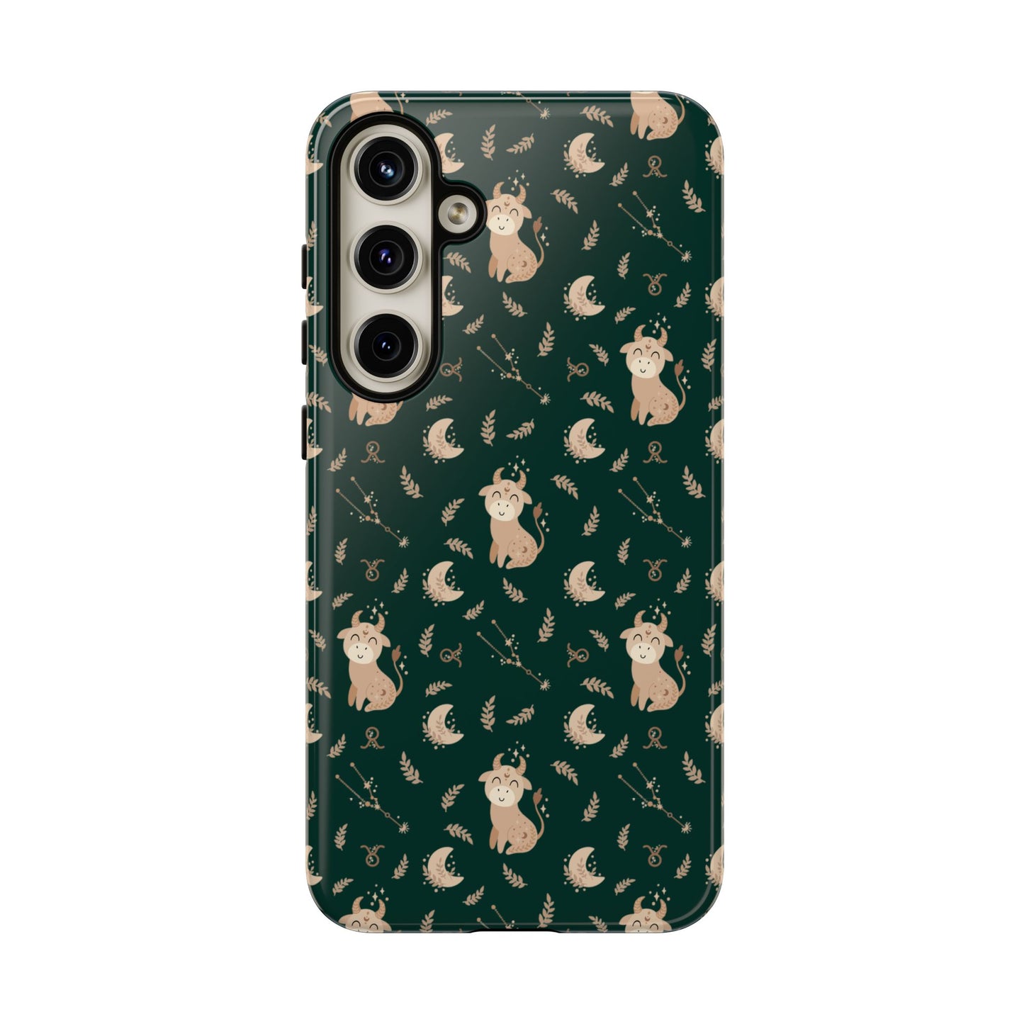 Peacock Green " Zodiac Taurus " Tough Phone Cases