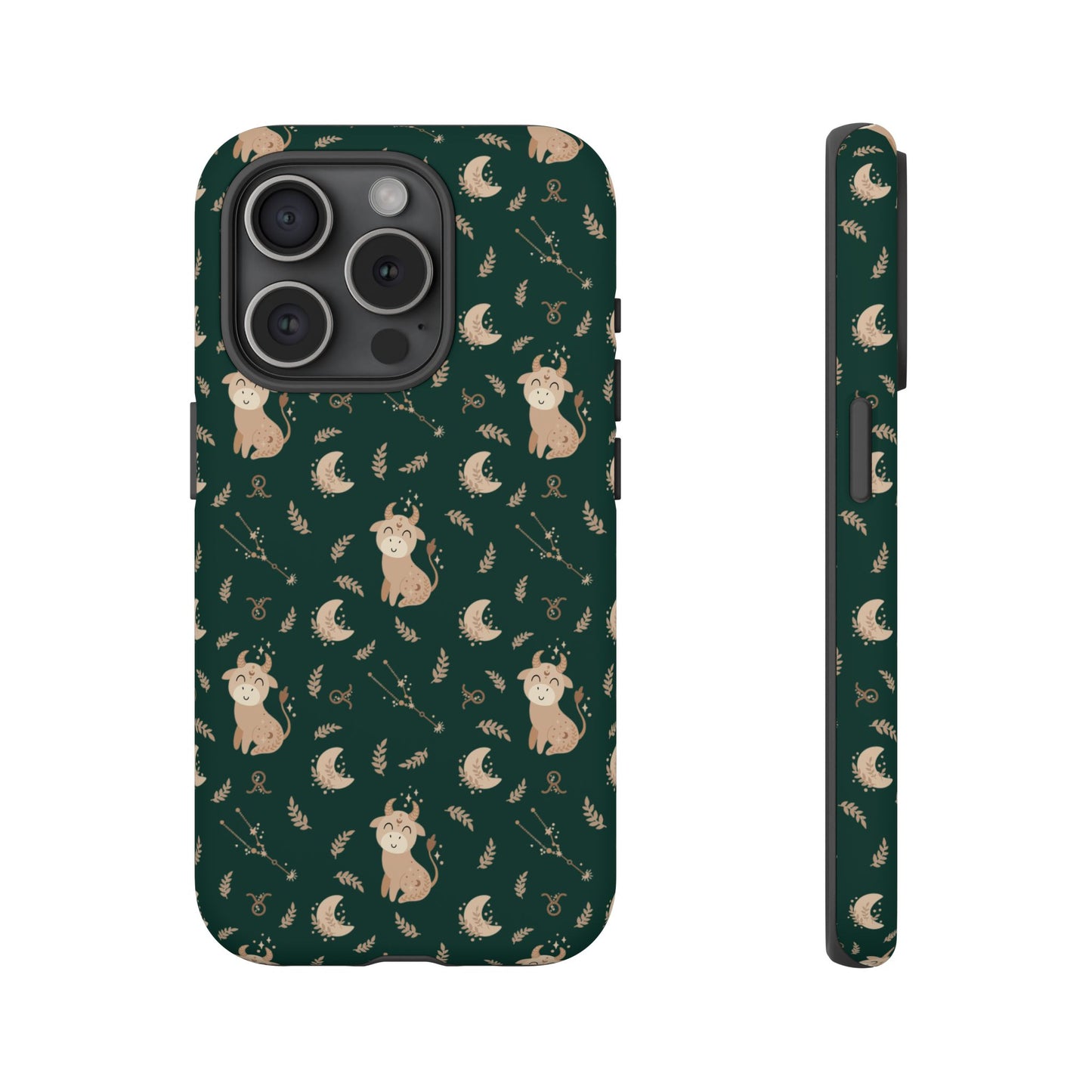 Peacock Green " Zodiac Taurus " Tough Phone Cases