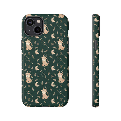 Peacock Green " Zodiac Taurus " Tough Phone Cases