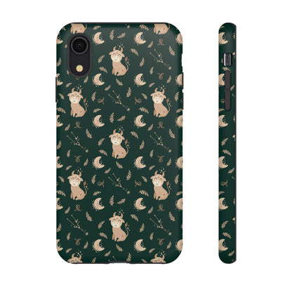 Peacock Green " Zodiac Taurus " Tough Phone Cases