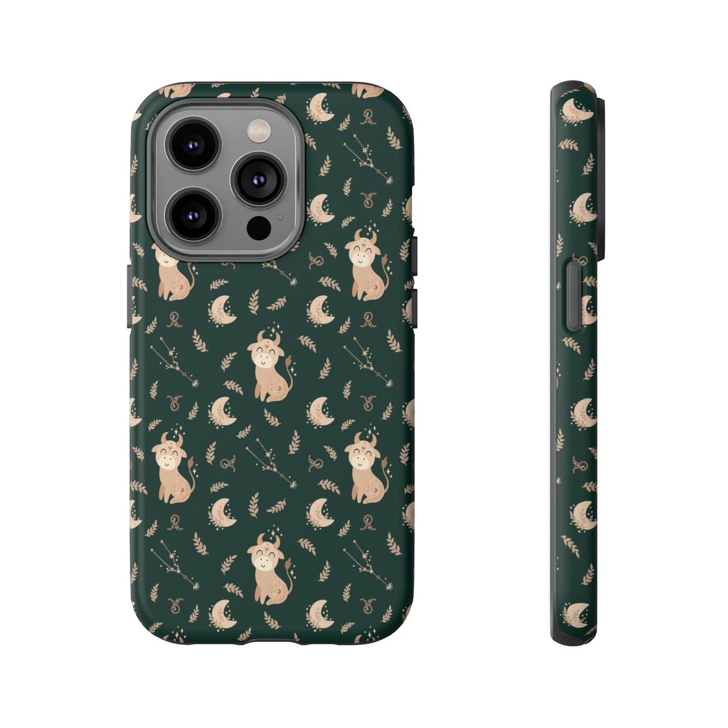 Peacock Green " Zodiac Taurus " Tough Phone Cases