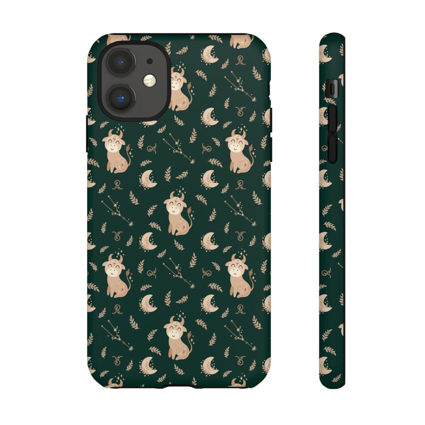 Peacock Green " Zodiac Taurus " Tough Phone Cases