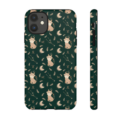 Peacock Green " Zodiac Taurus " Tough Phone Cases