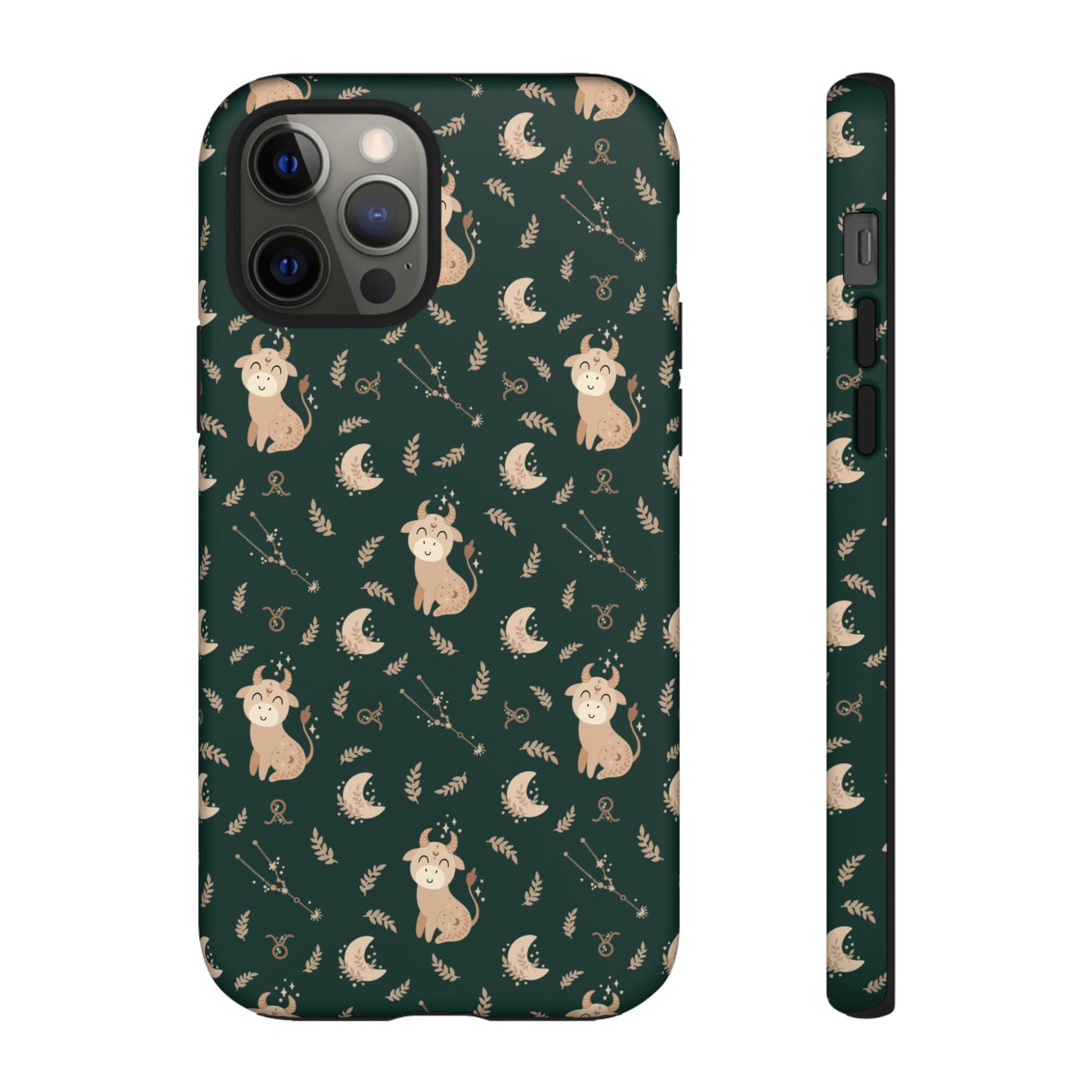 Peacock Green " Zodiac Taurus " Tough Phone Cases