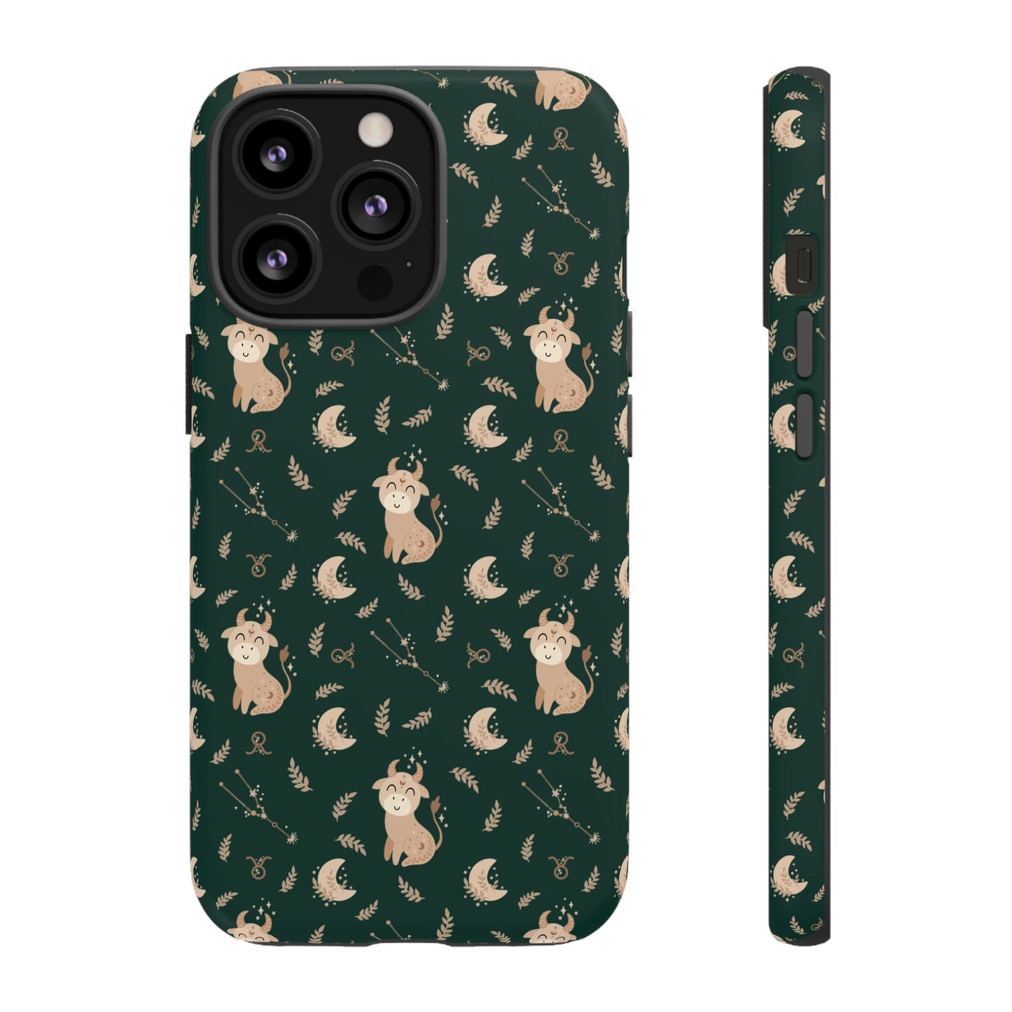 Peacock Green " Zodiac Taurus " Tough Phone Cases