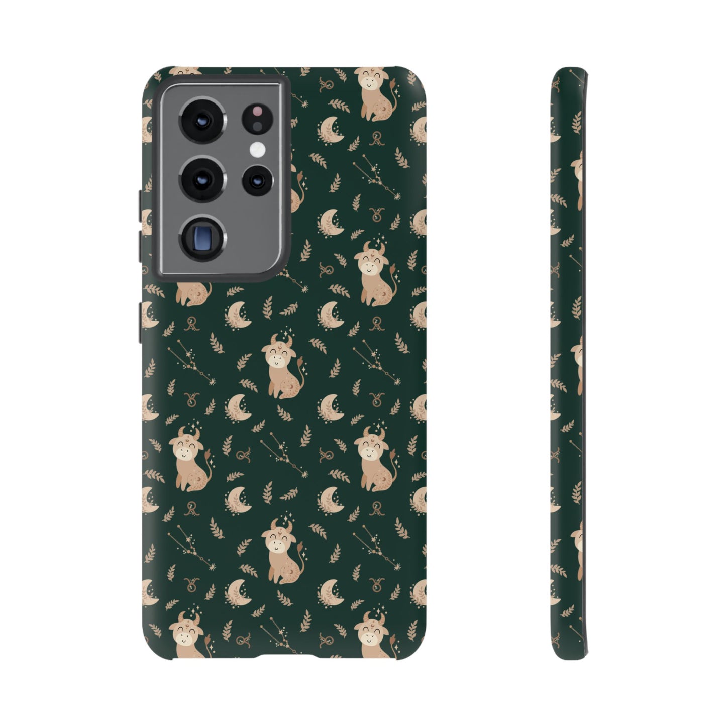 Peacock Green " Zodiac Taurus " Tough Phone Cases
