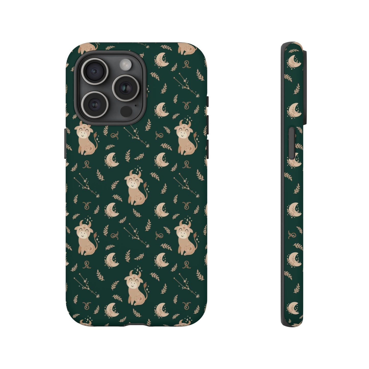 Peacock Green " Zodiac Taurus " Tough Phone Cases