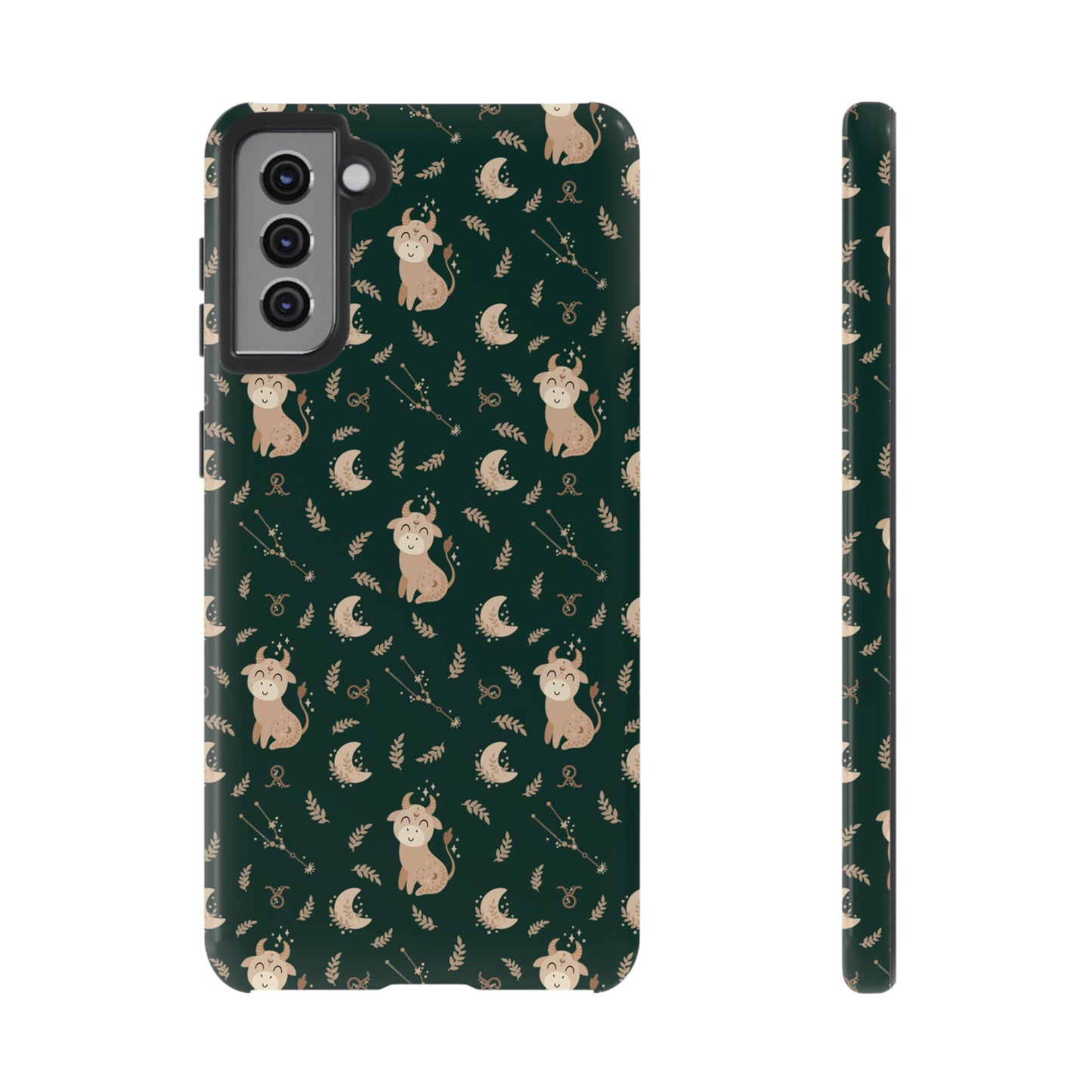 Peacock Green " Zodiac Taurus " Tough Phone Cases