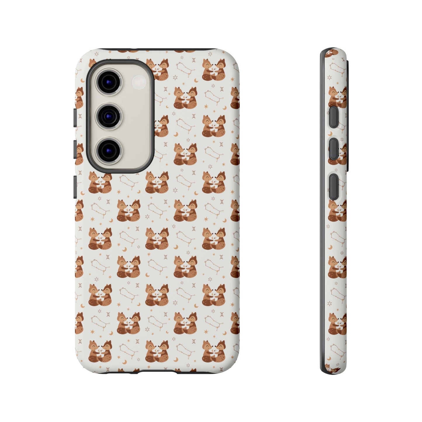 Powder White " Zodiac Gemini " Tough Phone Cases