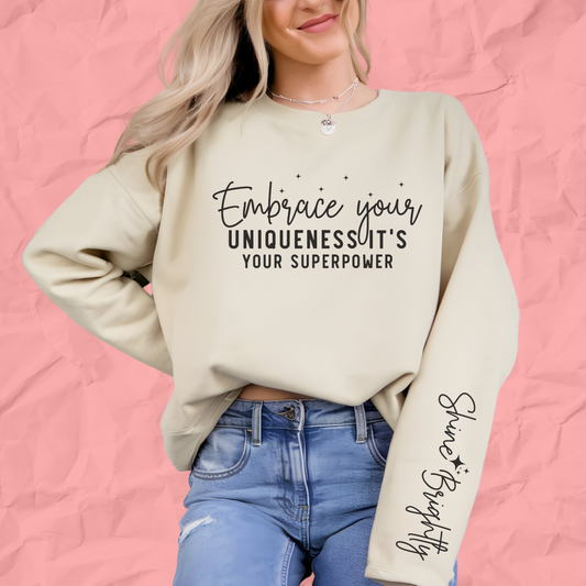 ✨ "Shine Brightly" Crewneck Sweatshirt ✨