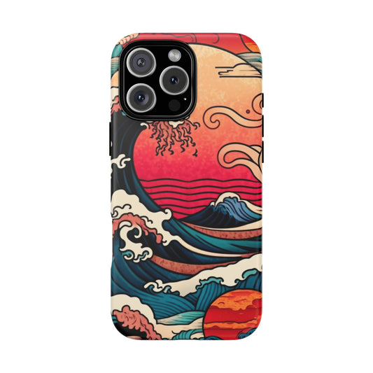 🌊 Japanese Waves 10 Tough Phone Case