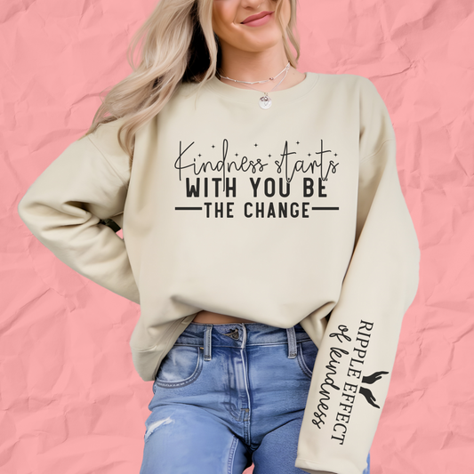 🌟 "Be The Change" Crewneck Sweatshirt 🌟