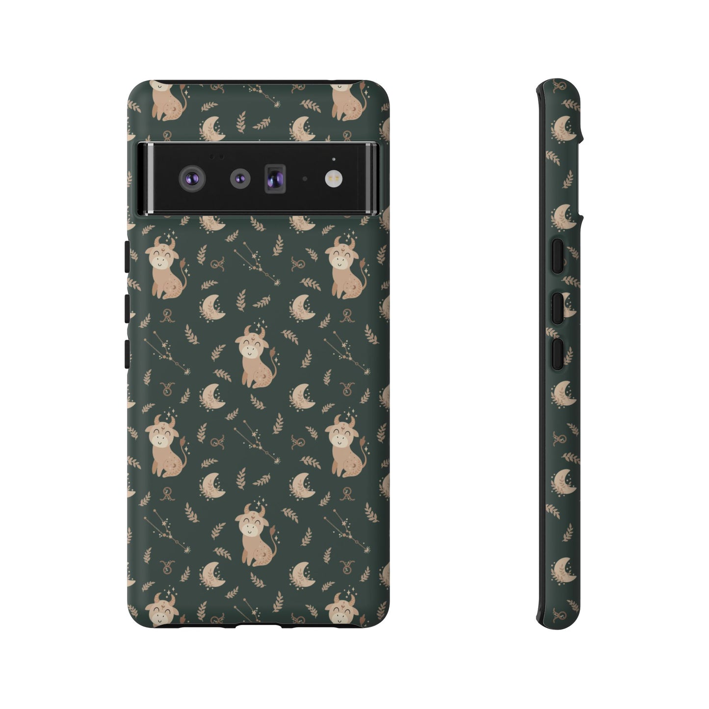 Peacock Green " Zodiac Taurus " Tough Phone Cases