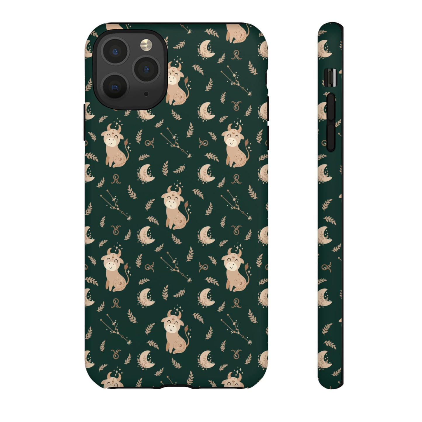Peacock Green " Zodiac Taurus " Tough Phone Cases